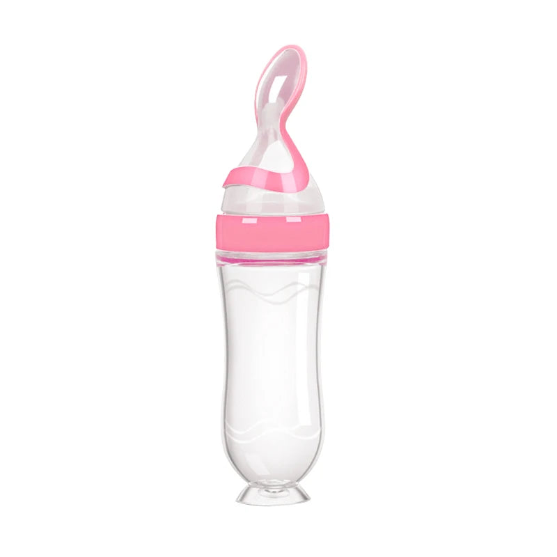 Best Silicone Baby Bottle with Spoon