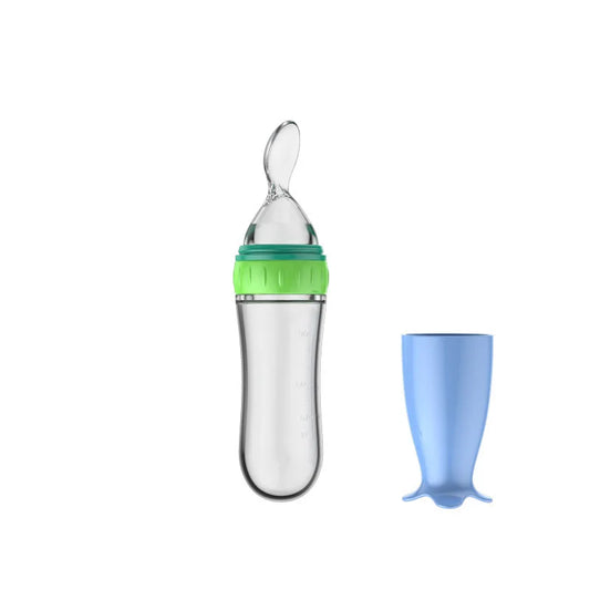 Best Silicone Baby Bottle with Spoon