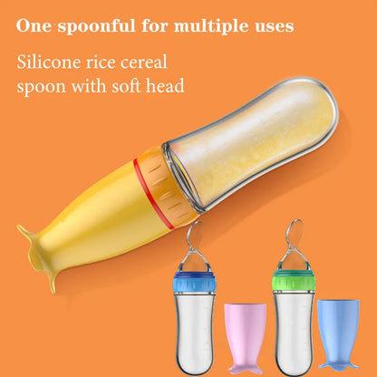 Best Silicone Baby Bottle with Spoon