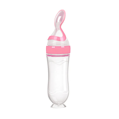 Best Silicone Baby Bottle with Spoon