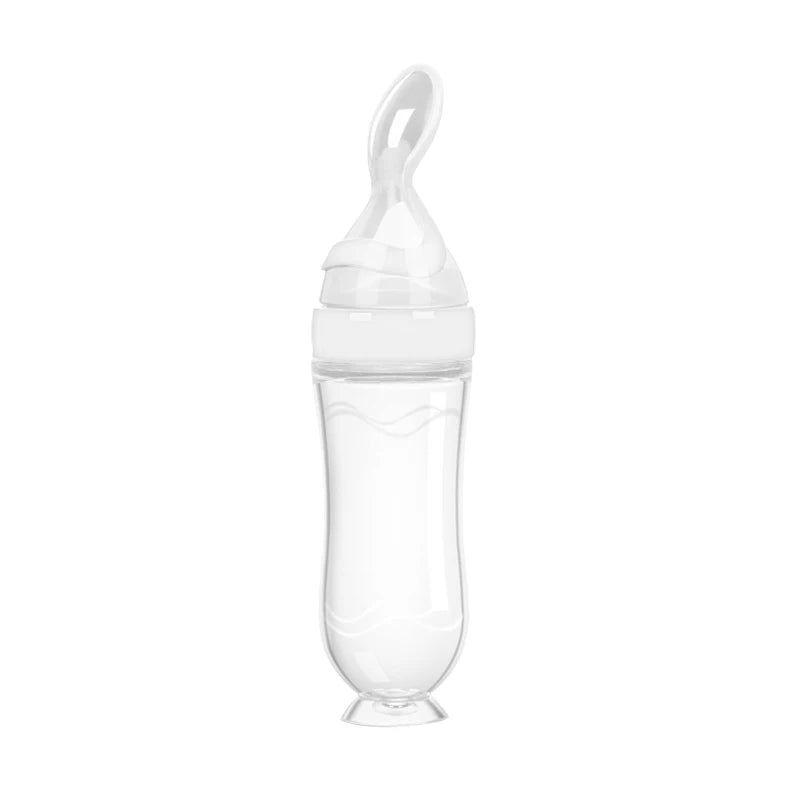 Best Silicone Baby Bottle with Spoon