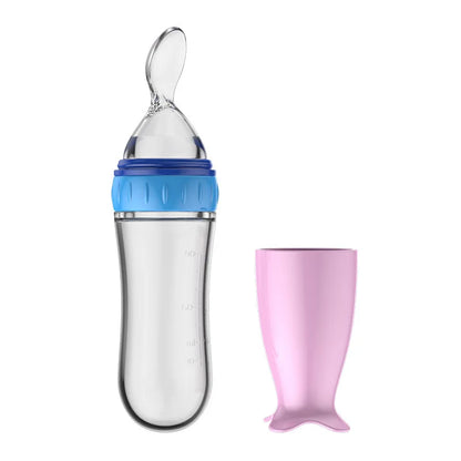Best Silicone Baby Bottle with Spoon