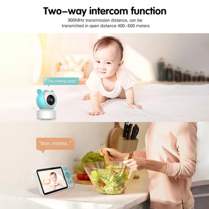5"Tuya Smart WiFi Baby Monitor with 1080P HD Video, Motion & Sound Detection, APP Control