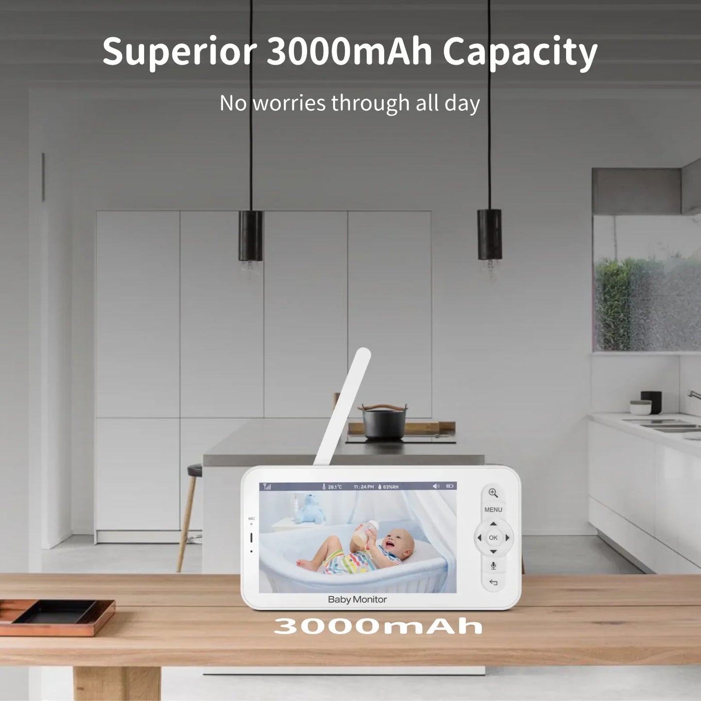 5"Smart HD 360 degree Video Monitor with Two-Way Talk and Night vision