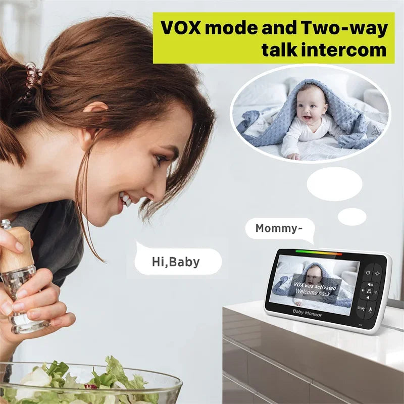 HD Video Baby Monitor WiFi Camera with VOX Function & Lullabies