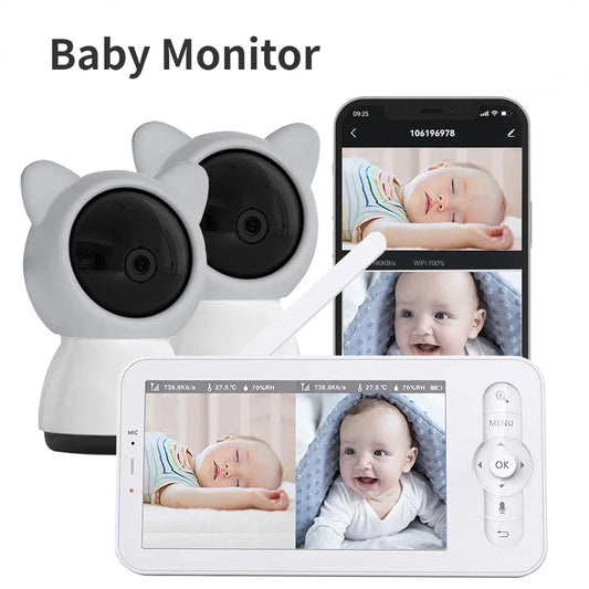 5"Smart HD 360 degree Video Monitor with Two-Way Talk and Night vision