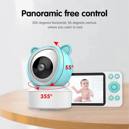 5"Tuya Smart WiFi Baby Monitor with 1080P HD Video, Motion & Sound Detection, APP Control